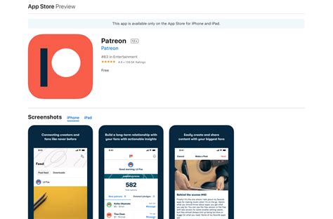 patreon official site.